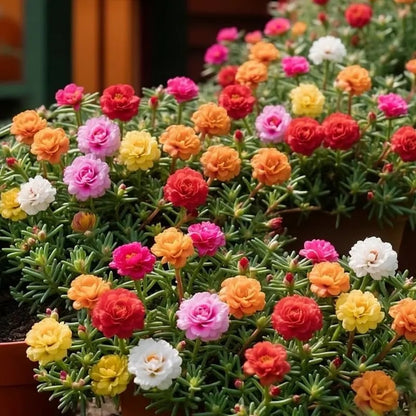 🌸Moss Rose Seeds – 🌿Perennial Flower Seeds / Large Flowers / Easy to Grow