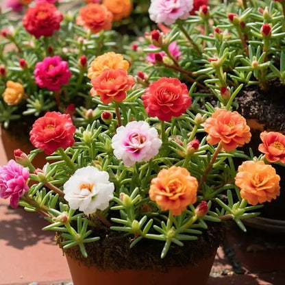 🌸Moss Rose Seeds – 🌿Perennial Flower Seeds / Large Flowers / Easy to Grow